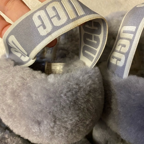 UGG classic slippers oh yeah! Grey size 5.5 - Picture 3 of 16